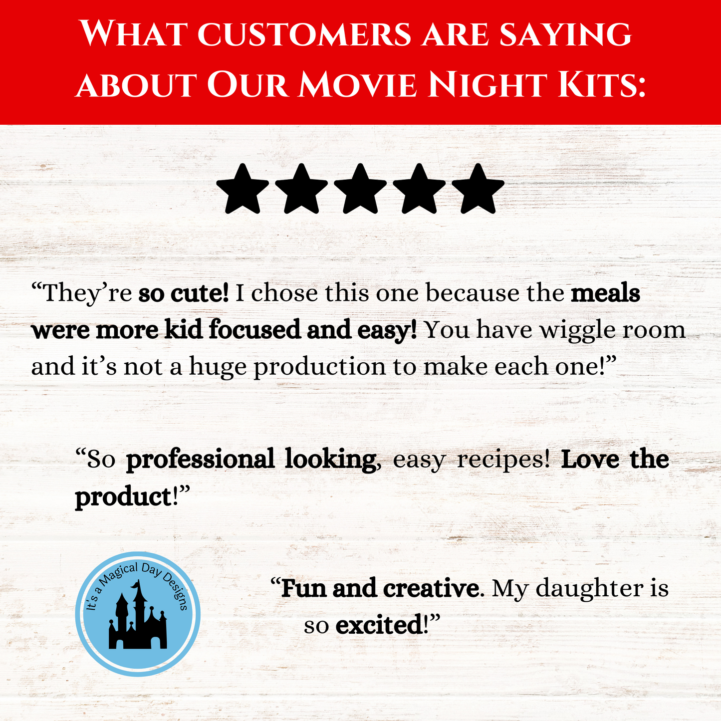 Animated Disney Classics Dinner and a Movie Night Menus and Movie Tickets Set of 56 Unique Disney Movies