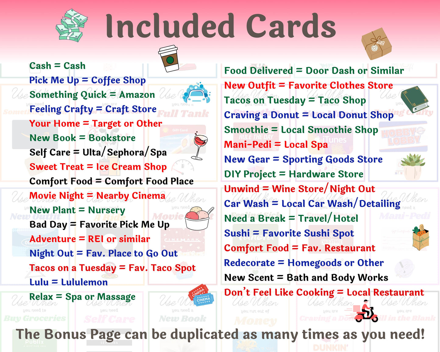 Editable Mother's Day Gift Card Book for Moms — Instant Download