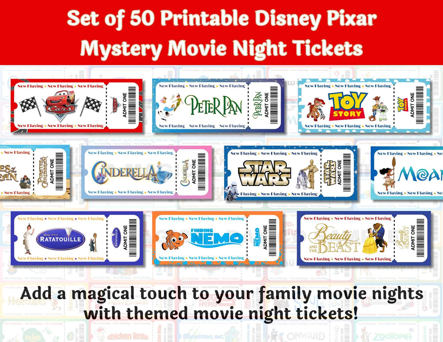50 Disney Theme Park Dinner and a Movie Night Tickets