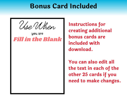 Editable Dr. Seuss Places You'll Go Graduation Gift Card Book  — Instant Download