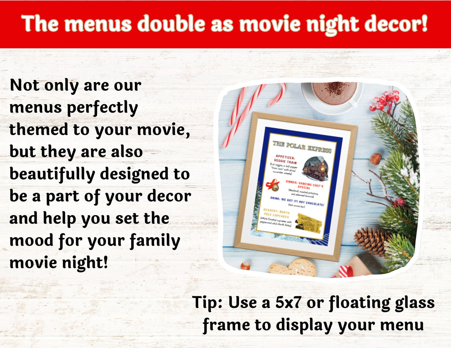 25 Christmas Dinner and a Movie Night Menus