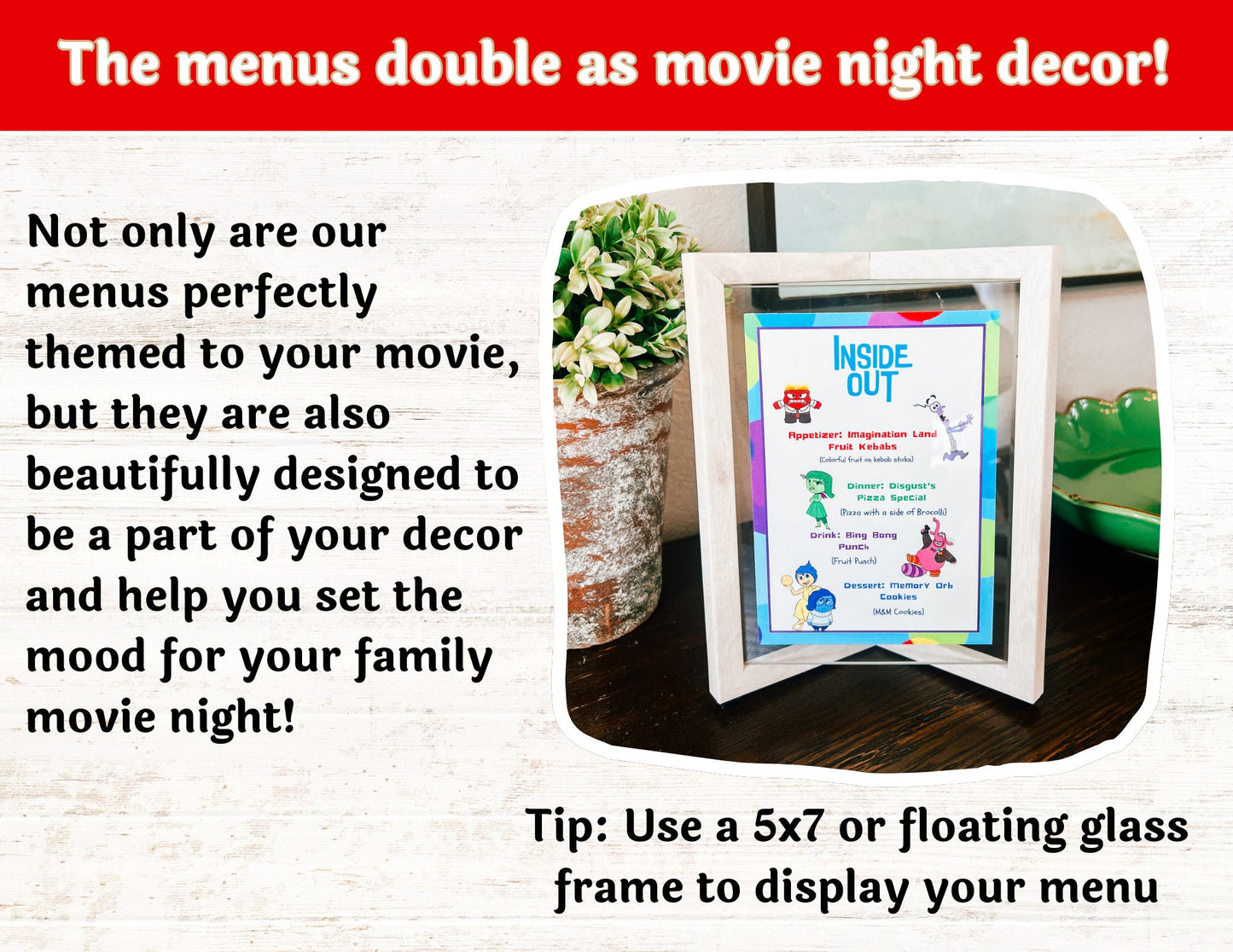 50 Disney Theme Park Dinner and a Movie Night Menus