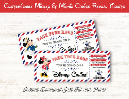 Complete Disney Cruise Trip Reveal Kit — Instant Download