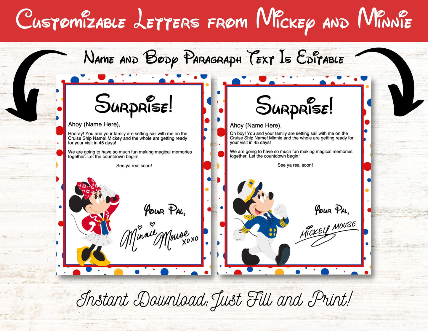 Complete Disney Cruise Trip Reveal Kit — Instant Download