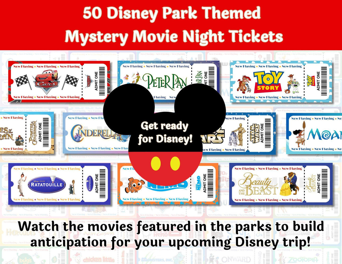 50 Disney Theme Park Dinner and a Movie Night Tickets
