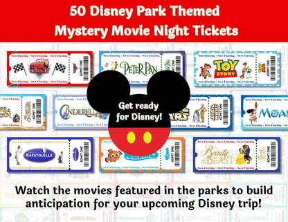 50 Disney Theme Park Dinner and a Movie Night Tickets