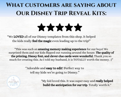 Disney Letter from Mickey and Minnie It's a Small World Trip Reveal Letter