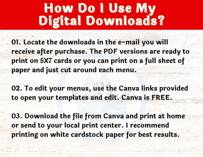 Animated Disney Classics Dinner and a Movie Night Menus Set of 56 Unique Movie Menus