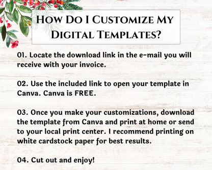 Christmas Party Gingerbread Decorating Contest Gingerbread Voting Cards