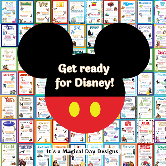 Disney Theme Park Dinner and a Movie Night Menus