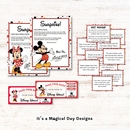 Complete Disney World Trip Reveal Kit