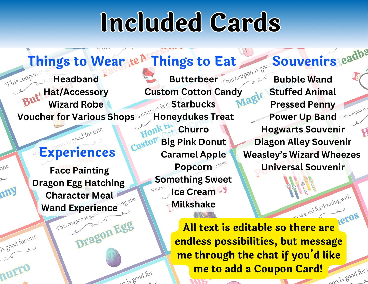 Universal Theme Park Coupon Gift Book Spending Coupons