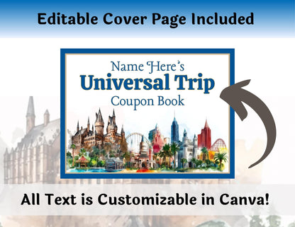 Universal Theme Park Coupon Gift Book Spending Coupons