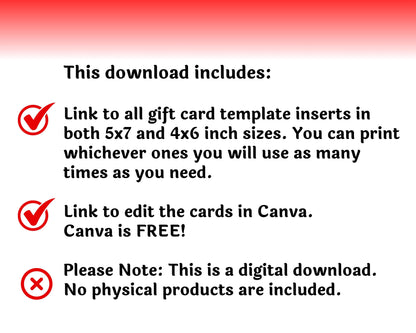 Editable Curious You College Survival Gift Card Book — Instant Download