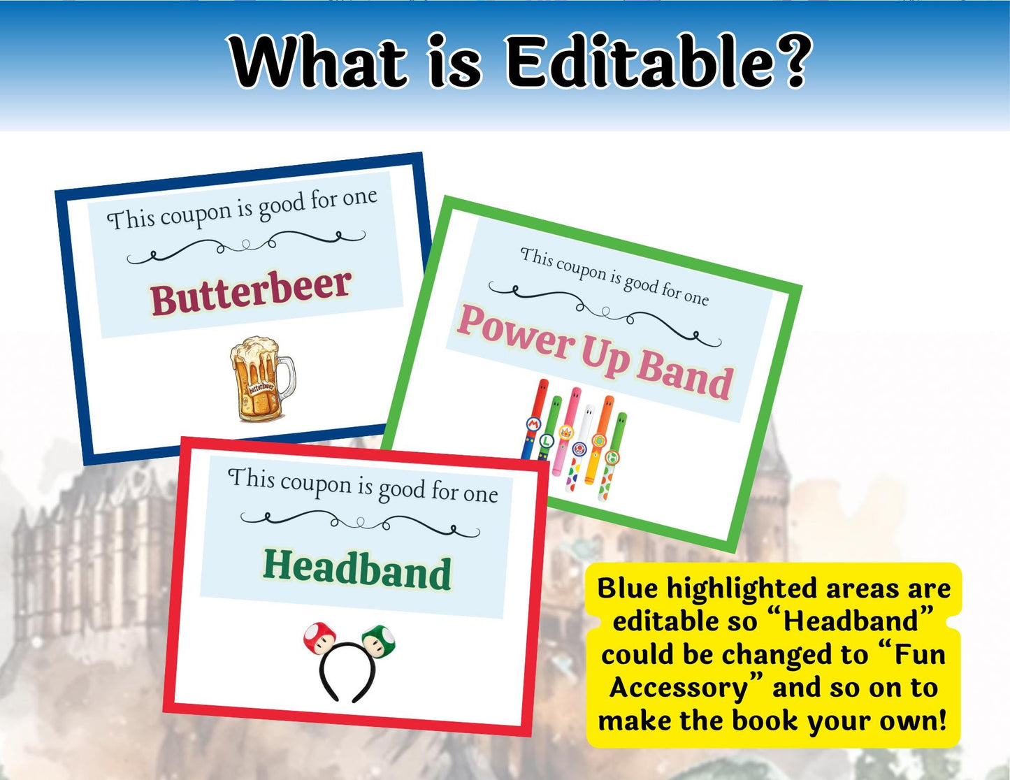 Universal Theme Park Coupon Gift Book Spending Coupons