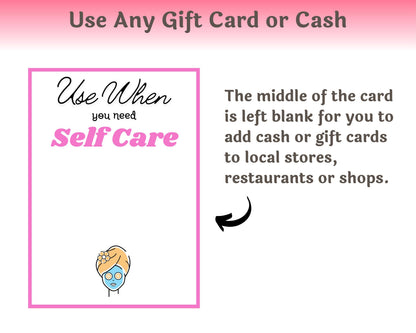 Editable Mother's Day Gift Card Book for Moms — Instant Download