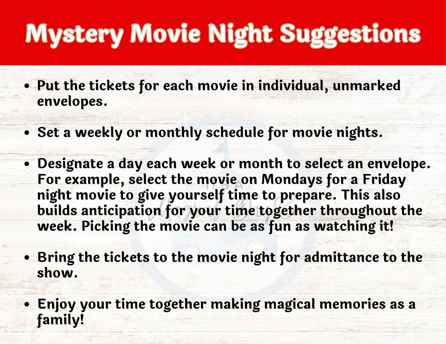 50 Disney Theme Park Dinner and a Movie Night Tickets