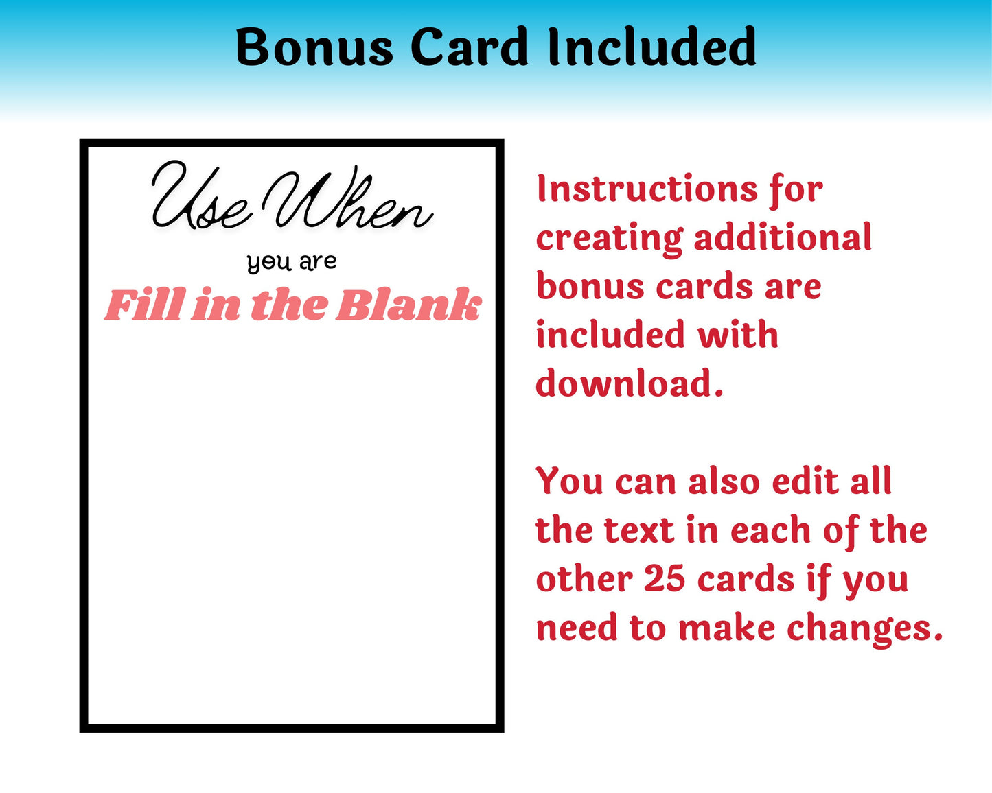 Editable College Survival Gift Card Book for Students — Instant Download